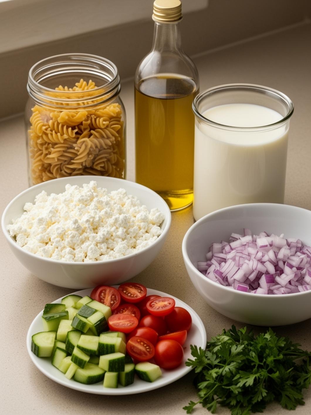 High Protein Pasta Salad for Healthy Meal Prep