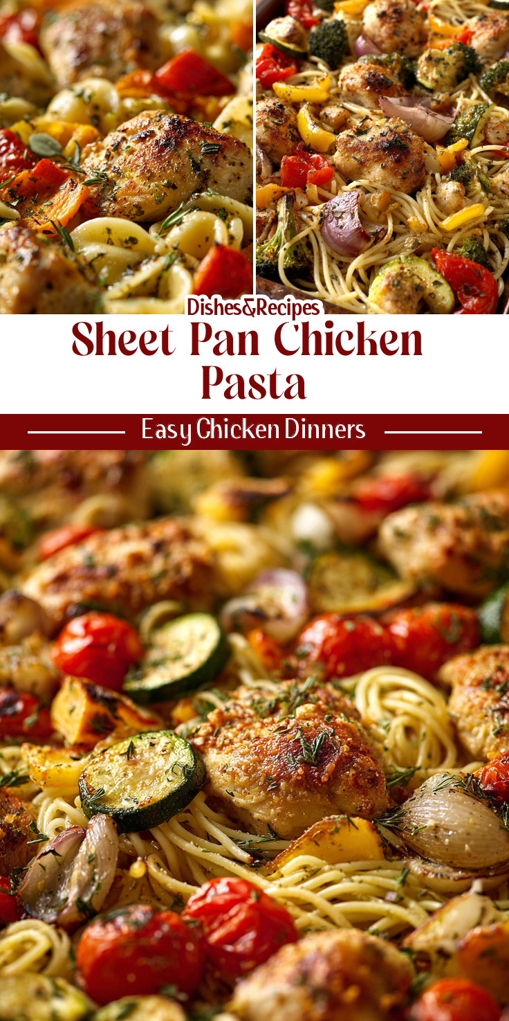 Sheet Pan Chicken Pasta Dinner (30 Minutes)