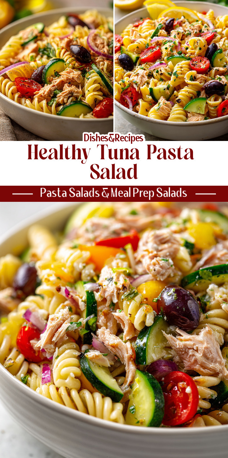 Healthy Mediterranean Tuna Pasta Salad for Easy Weeknight Meals