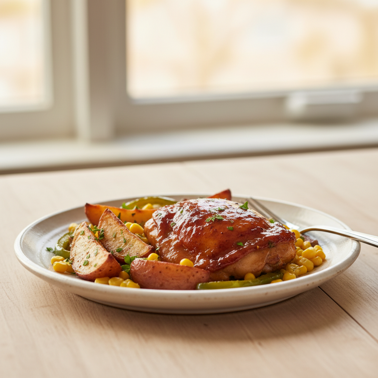 One-Pan BBQ Chicken Dinner for Easy Summer Meals