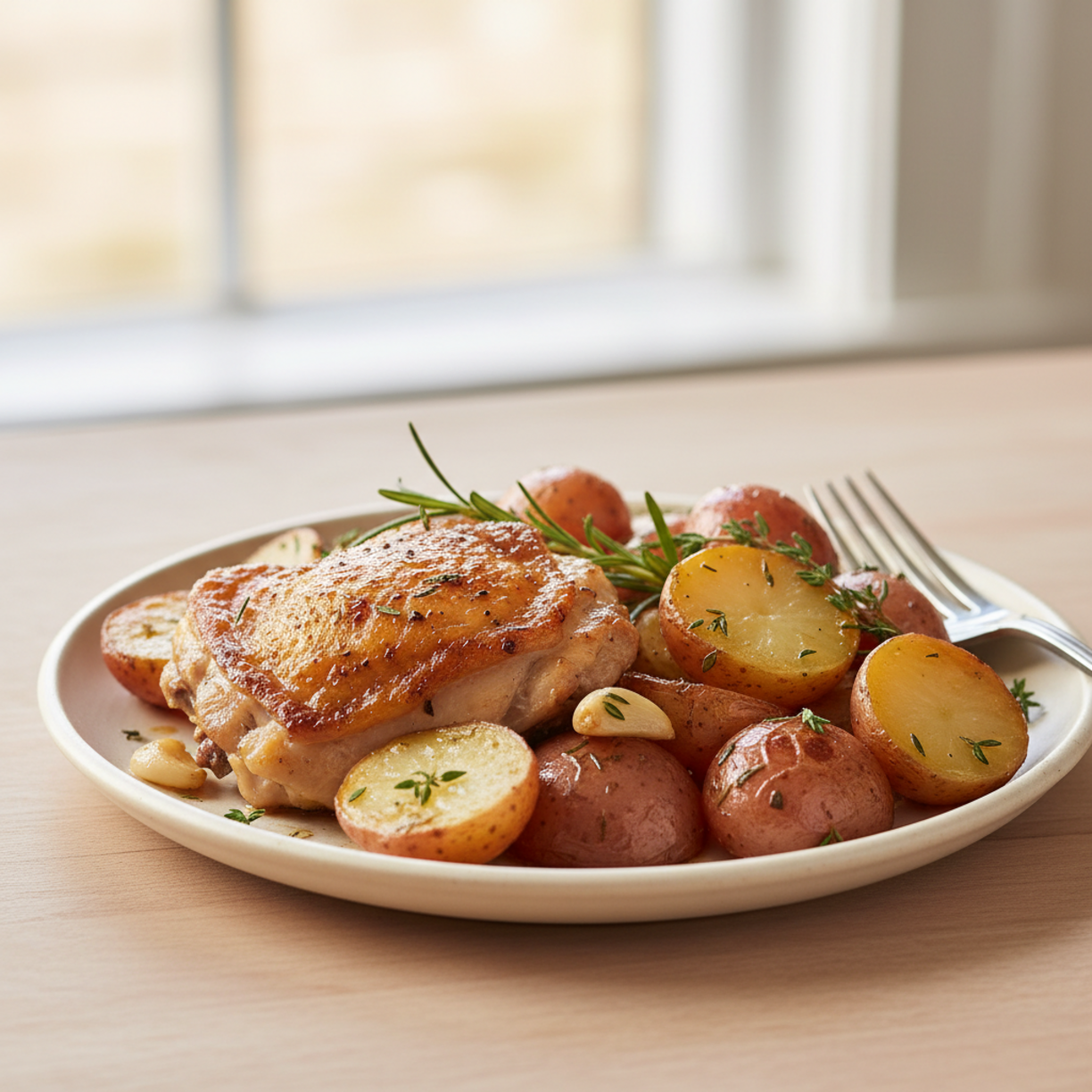 One-Pan Chicken and Potatoes for Easy Weeknight Dinners