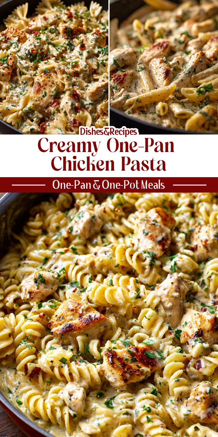Creamy One-Pan Chicken Pasta (Quick Dinner)
