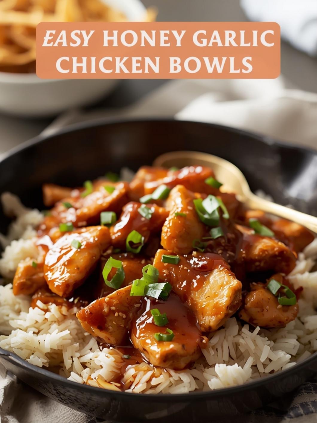 One-Pan Honey Garlic Chicken Bowls (30 Minutes)