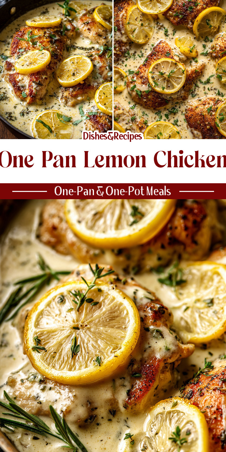 One Pan Lemon Chicken (Easy Weeknight Dinner)