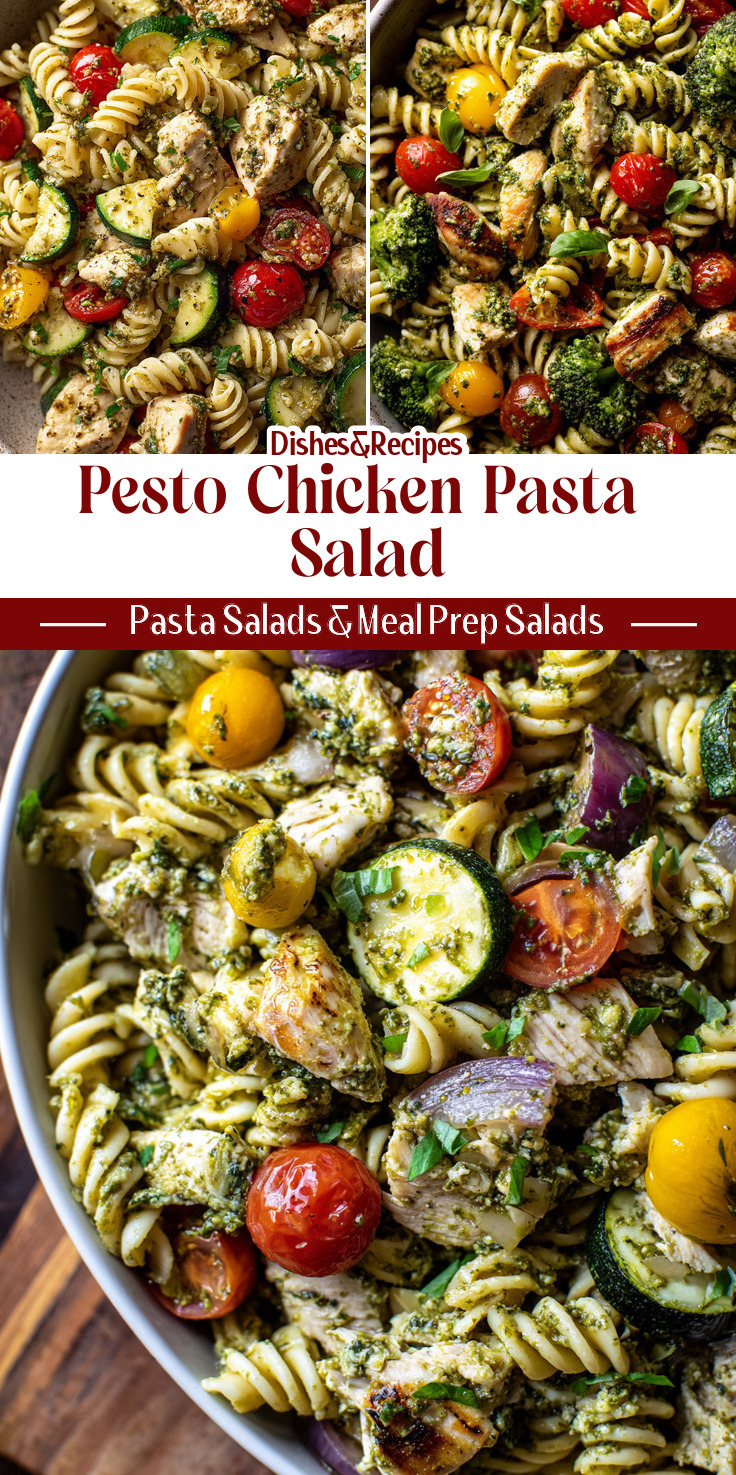 Pesto Chicken Pasta Salad for Summer Gatherings