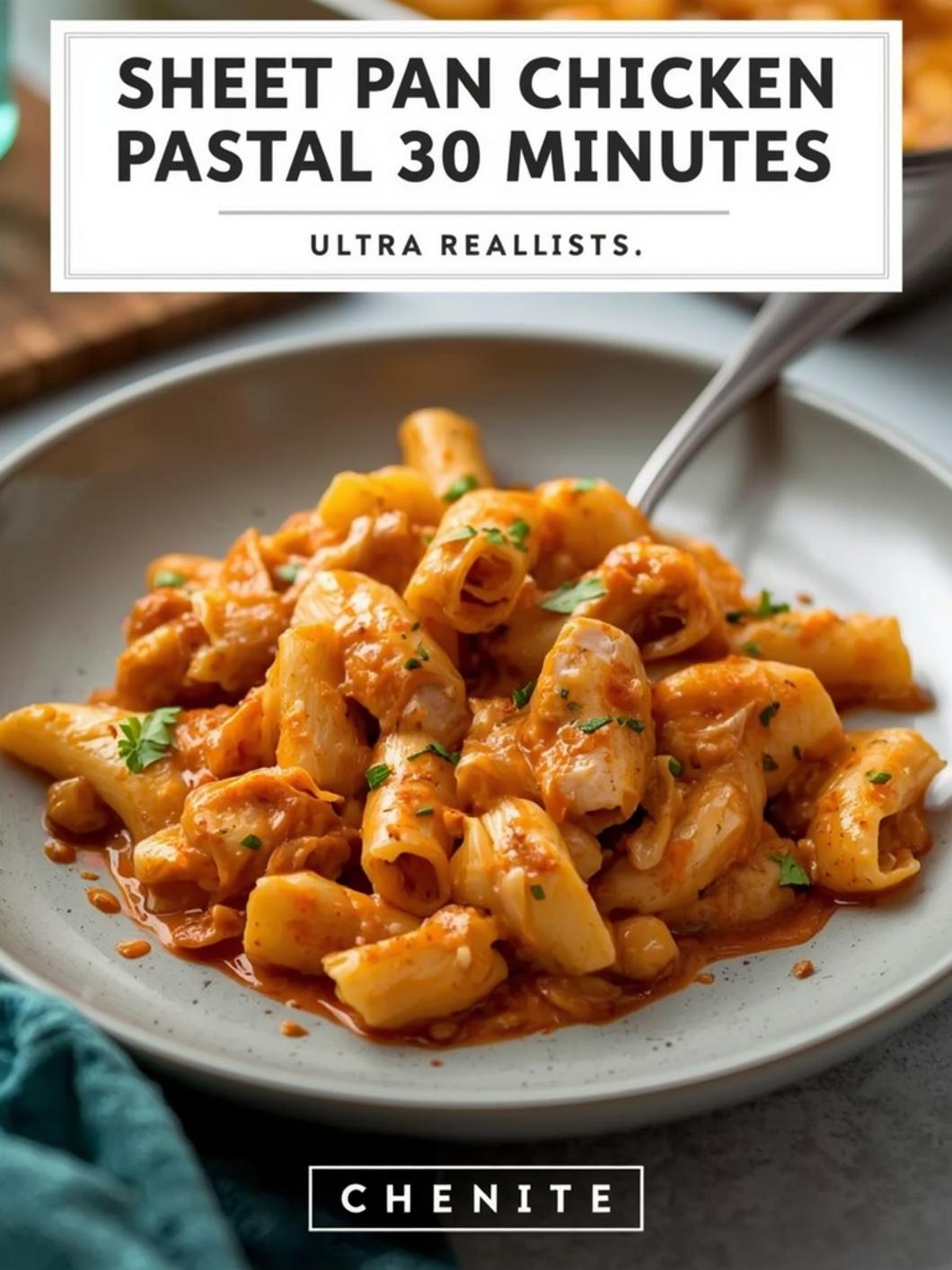 Sheet Pan Chicken Pasta Dinner (30 Minutes)