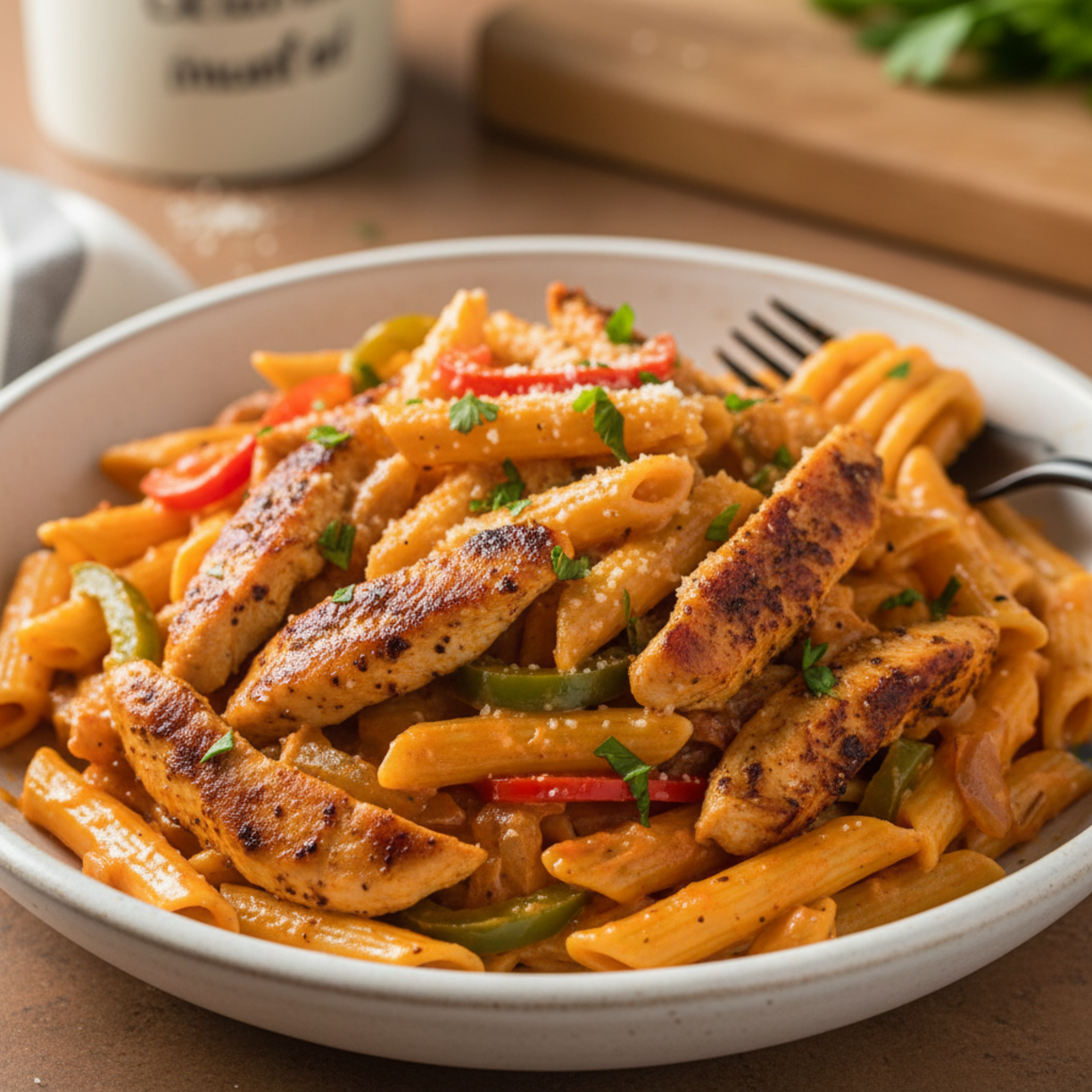 Spicy Cajun Chicken Pasta (Restaurant Style Dinner)