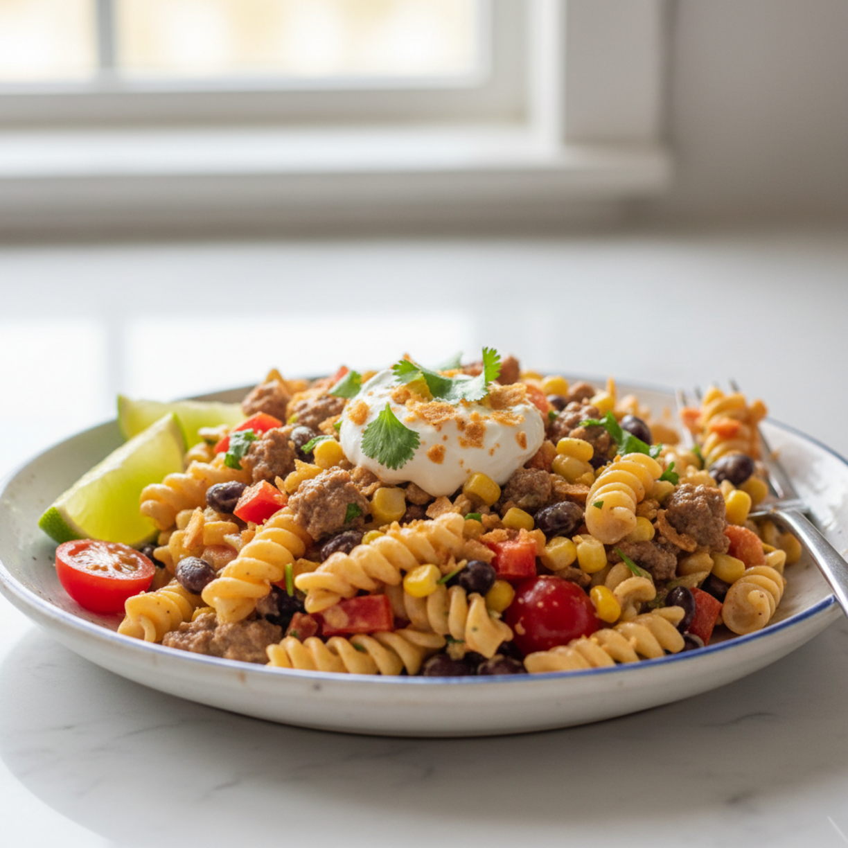 Taco Pasta Salad for Quick Meals (Easy Meal Prep)